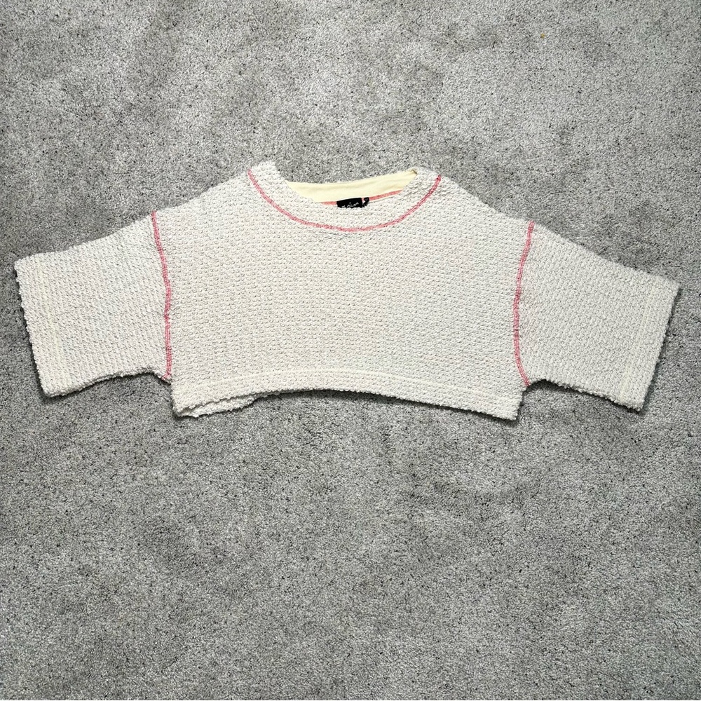 Out from Under for Urban Outfitters Cropped Boucle Top - Womens Small